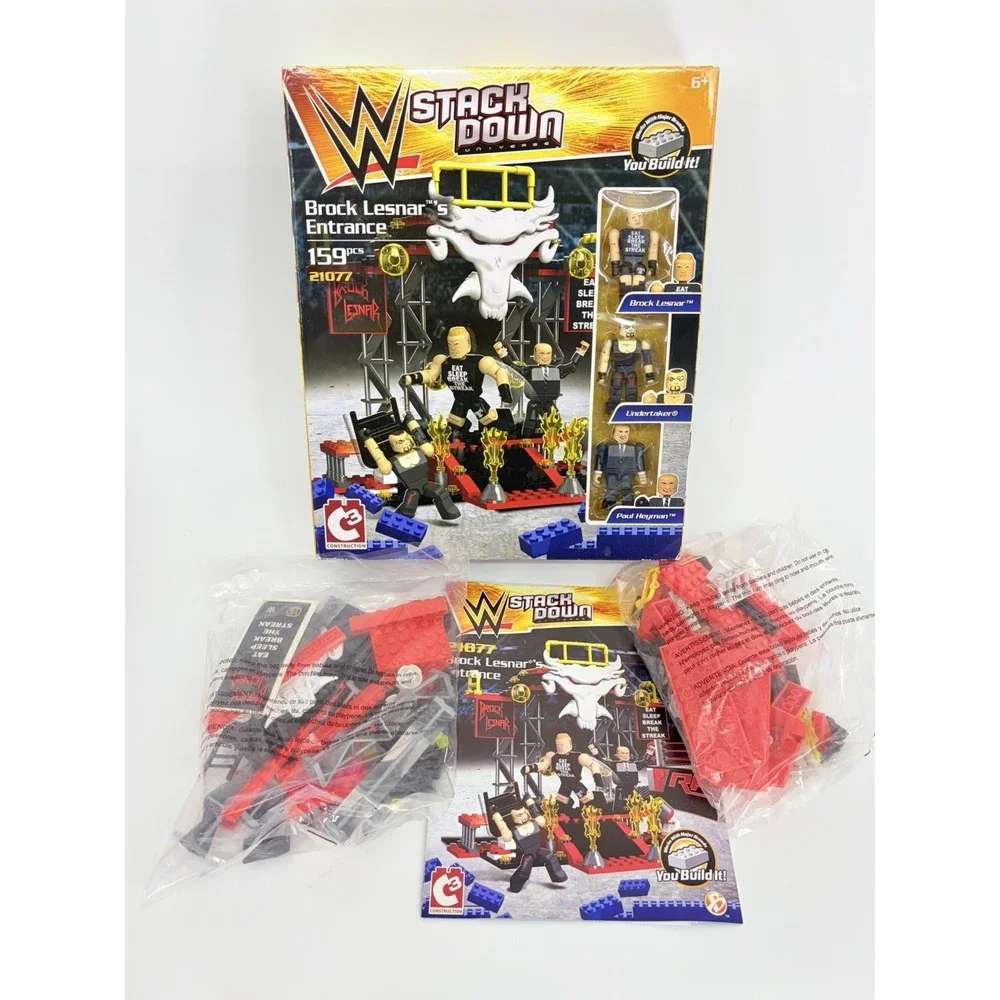 WWE C3 StackDown Brock Lesnar's Entrance Building Set 21077 Heyman Undertaker